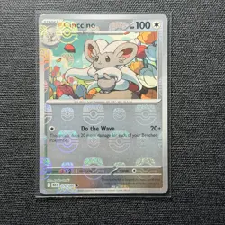 Cinccino Master Ball Pattern 076/086 Sv: Black Bolt POKEMON TCG REVERSE HOLO - Image 1