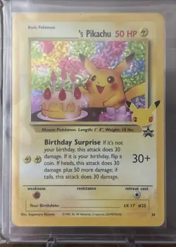 Birthday Pikachu 24 Classic Collection Celebrations: Classic Collection Pokemon - Image 1