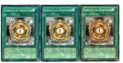 Yugioh- 3X Amulet of Ambition - Common - Unlimited - TAEV-EN061 - Near Mint - Image 1