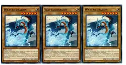 Yugioh- 3X Wattaildragon - Common - 1st Edition - YS14-EN001 - Near Mint - Image 1