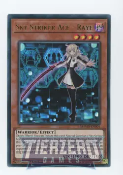 Yugioh Sky Striker Ace - Raye MAMA-EN004 Ultra Rare 1st Edition Near Mint - Image 1