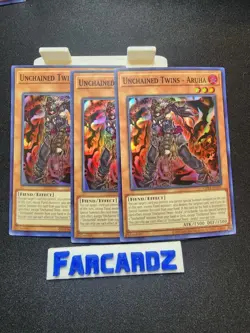 Yugioh!-(X3)-Unchained Twins-Aruha-Op24-En005-Super Rare-(VLP/NM) - Image 1