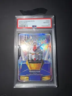 PSA 10 Resource Gundam GD01-002 ++ 2025 Gundam Card Game PSA 10 - Image 1