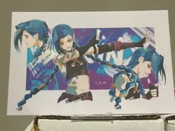 Jinx Arcane LOL League of Legends Photo Card Size 4x6 in - Image 1