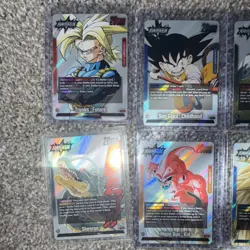 Bandai Dragon Ball Super Card Game Foil Leader Lot 8 Cards Trunks Goku Shenron - Image 2