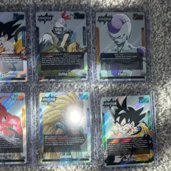 Bandai Dragon Ball Super Card Game Foil Leader Lot 8 Cards Trunks Goku Shenron - Image 3