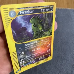 Pokemon 2003 Tyranitar 40/147 Aquapolis Reverse Holo Card NM - Image 4