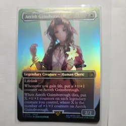 Aerith Gainsborough MTG (Borderless Foil) Final Fantasy 0374 Rare alternate art - Image 1