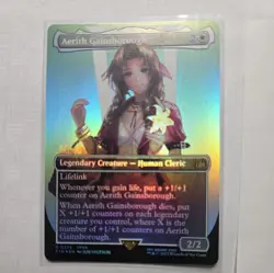 Aerith Gainsborough MTG (Borderless Foil) Final Fantasy 0374 Rare alternate art - Image 2