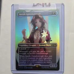 Aerith Gainsborough MTG (Borderless Foil) Final Fantasy 0374 Rare alternate art - Image 4