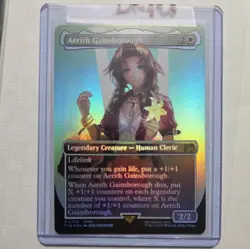 Aerith Gainsborough MTG (Borderless Foil) Final Fantasy 0374 Rare alternate art - Image 5