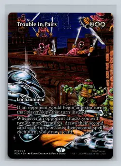 Trouble in Pairs (Borderless) 0003 - PZA Teenage Mutant Ninja Turtles - MTG NM/M - Image 1