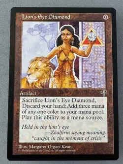 Lion's Eye Diamond Mirage MTG—Never Played Excellent—Vintage RESERVE LIST - Image 1