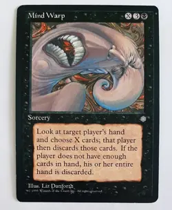 ►MIND WARP ►ICE AGE 1995 EISZEIT ►NM EX ►BLACK ►MAGIC THE GATHERING ►MTG - Image 1