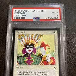 PSA 9 Festival, The Dark, Magic the Gathering MTG Vintage 1994 Mint - Image 3