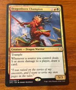 MTG | Dragonborn Champion | Commander: Adventures in the Forgotten Realms | NM - Image 1