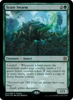1x Scute Swarm - Foil - Big Box Store Promo Light Play, English Unique & Misc Pr - Image 1