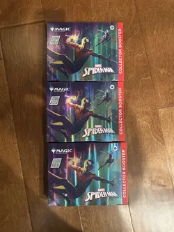 Magic The Gathering Marvel’s Spider-Man Collector Booster Omega Sealed x3 - Image 1