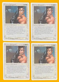MTG VETERAN BODYGUARD (x4) Revised (OldManMTG 011-523) - Image 1