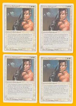 MTG VETERAN BODYGUARD (x4) Revised (OldManMTG 011-524) - Image 1