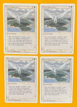 MTG ISLAND SANCTUARY (x4) Revised (OldManMTG 011-380) - Image 1