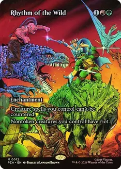 NM Borderless Foil Rhythm of the Wild, MTG, TMNT, Magic the Gathering, 12 - Image 1