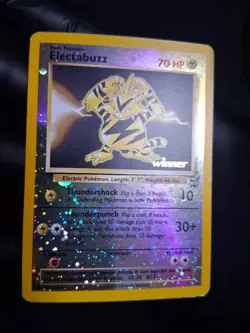 Electabuzz Winner Promo #1 Best of Game Reverse Holo LP Pokemon Card - Image 2