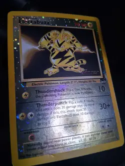 Electabuzz Winner Promo #1 Best of Game Reverse Holo LP Pokemon Card - Image 3
