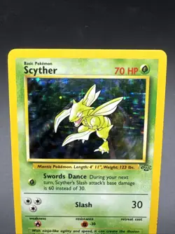 Pokemon Jungle Scyther 10/64 Holo Rare 2000s WOTC Base Set Vintage - Image 2