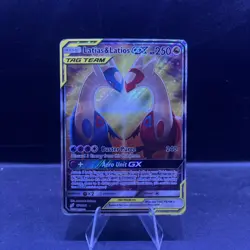 Latios & Latias GX Full Art Holo Card 170/181 Sun And Moon Tag Team (Love Birds) - Image 1