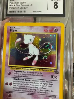 SEQUENTIAL CGC 8 MEW 9 HOLO SWIRL & EEVEE 11 HOLO BLACK STAR PROMOS POKEMON - Image 2