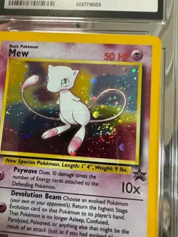 SEQUENTIAL CGC 8 MEW 9 HOLO SWIRL & EEVEE 11 HOLO BLACK STAR PROMOS POKEMON - Image 3