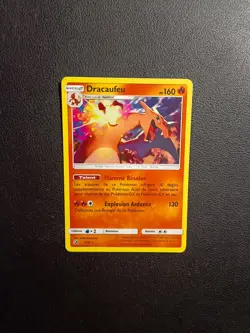 Carte Pokemon HOLO Dracaufeu 3/70 SL7.5 Soleil & Lune Majeste des Dragons FR - Image 1