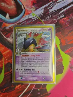 Typhlosion Delta Species EX Dragon Frontiers 12/101 Holo Rare Pokemon Card - Image 1