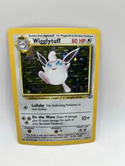 Pokemon TCG Wigglytuff Holo Unlimited Rare Card 16/64 Jungle Base Set - Image 1