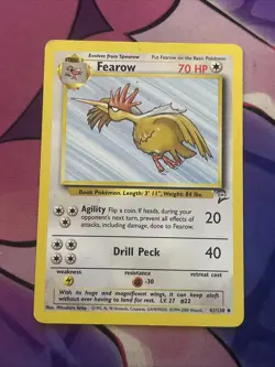 Fearow Base Set 2 Pokemon TCG 41/130 Uncommon - Image 1