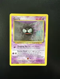 Pokemon Gastly 50/102 BS Base Set Unlimited NM/MT Never Played Vintage Nintendo - Image 1