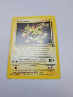 Pokemon WOTC Black Star Promo Card Electabuzz #2 Non Holo - Image 4