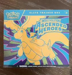 Pokemon Elite Trainer Box Mega Evolution Ascended Heroes Dragonite TCG - Image 1