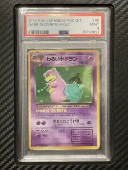 1997 PSA 9 Dark Slowbro #80 Holo Rare Japanese Pokemon Rocket - Image 1