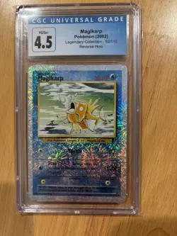 Pokemon 2002 Legendary Collection Reverse Holo Magikarp 52/110 graded 4.5 - Image 3