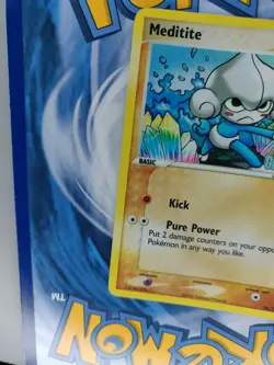 Pokemon TCG Meditite EX Crystal Guardians 56/100 Stamped Reverse Holo Common - Image 5