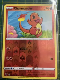 Pokemon TCG Charmander Vivid Voltage 023/185 Regular Common Near Mint - Image 1
