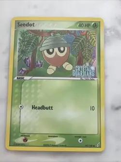 2006 Pokemon EX Crystal Guardians Seedot-Reverse Foil #60/100 - Image 1