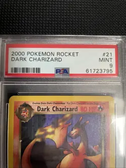 Pokemon TCG Dark Charizard 21/82 Non-Holo Rare Team Rocket PSA 9 - Image 2