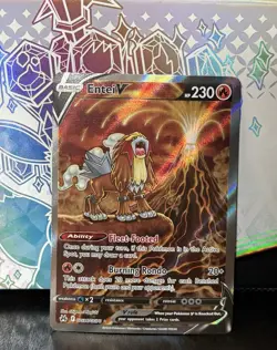Pokemon Entei V Full Art Ultra Rare Crown Zenith GG36/GG70 230 HP - Image 1
