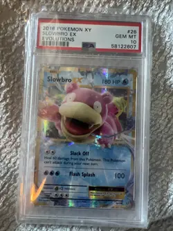 Pokemon TCG Slowbro-EX XY Evolutions 26/108 Holo Holo Rare EX PSA 10 - Image 1