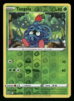 Tangela 004/159 Common,Reverse Holo Pokemon Crown Zenith - Image 1