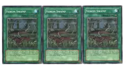 Yugioh- 3X Venom Swamp - Common - 1st Edition - TAEV-EN051 - Light Play - Image 1