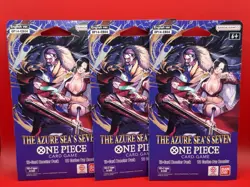 One Piece TCG The Azure Sea's Seven Sleeved Booster OP-14 EB04 English Lot Of 3 - Image 1